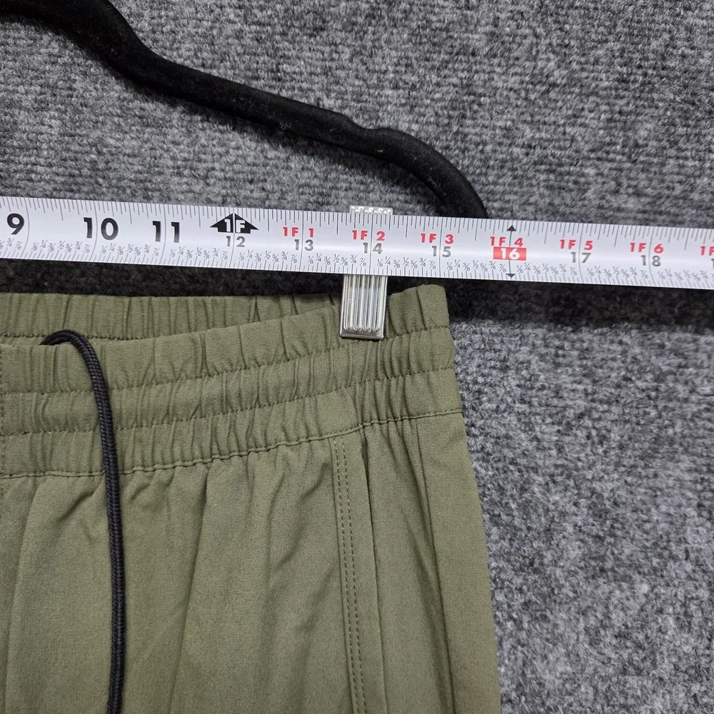Nike Sportswear V442 Jogger Men Large Green Woven Bonded Tech Nylon Tapered FLAW